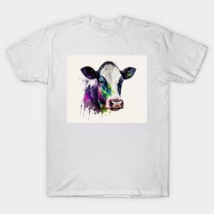 Cow Watercolour Painting T-Shirt